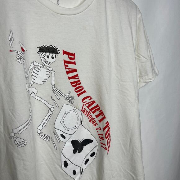 Playboi Carti YVL Opium On the Arm 2017 Die Lit I Am Music Skeleton Tour Merch M - Picture 2 of 3